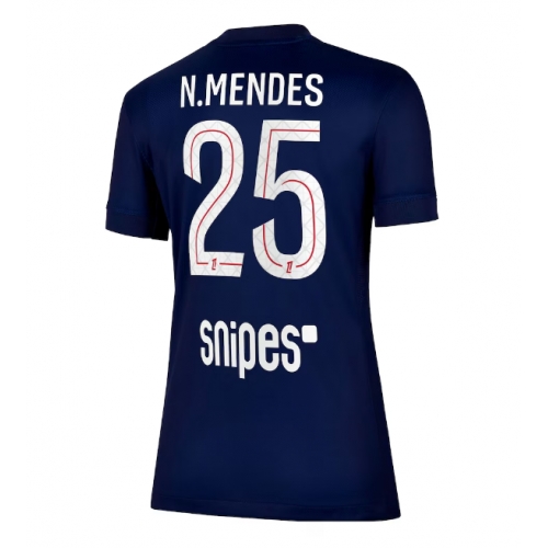 Billige Fotballdrakt Paris Saint-Germain Nuno Mendes #25 Replika Hjemmedrakt Dame 2025-26 Kortermet Billige Fotballdrakt Paris Saint-Germain Nuno Mendes #25 Replika Hjemmedrakt Dame 2025-26 Kortermet